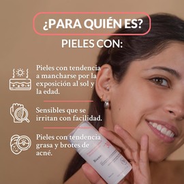 Protector Solar Mineral Facial | Toque Seco, Efecto Mate, No Deja Residuos | Con Aloe Vera, Té Verde, Manzanilla y Regaliz | Acción Antimanchas en la Piel, SPF 30 Protección UVB/UVA | Biune. | 50 ml