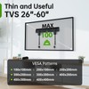No Stud TV Wall Mount Low Profile for Most 26-60"