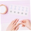 Healeved 4 Sets Nail Checkerboard Magnetic Base False Nail Holder