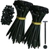 20pcs Black Nylon Cable Tie Buckle – Self-Locking Fasteners with