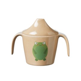 Nuby Rice Husk Two-Handle Training Cup - Eco-Friendly Cup - 100% Compostable and Biodegradable - 4+ Months