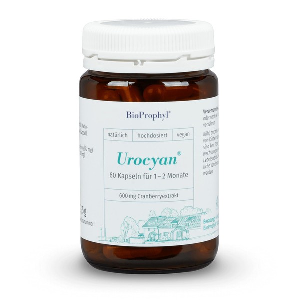 BioProphyl® Urocyan with 600 mg Cranberry Extract 36 PAC - High-Quality Extract - 60 Vegetable Capsules