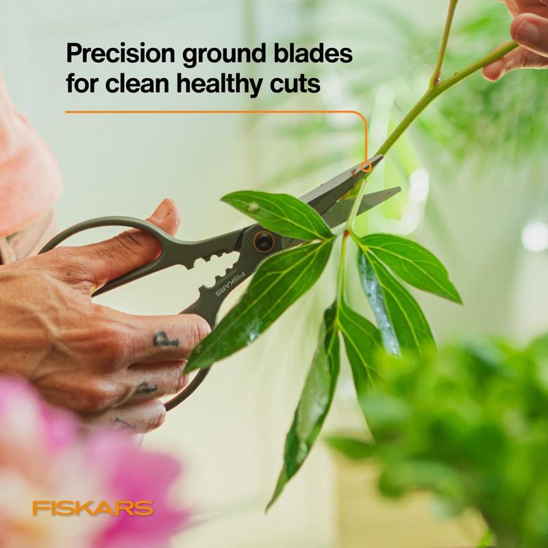 Fiskars Shaper Plant Shears, Plant Snip & Holder, Precision Indoor