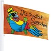 It'S 5 O'Clock Somewhere Parrot Flag 3x5 Ft Outdoor Decoration