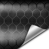 V2 - Envoltura hexagonal de vinilo negro carbono para coche