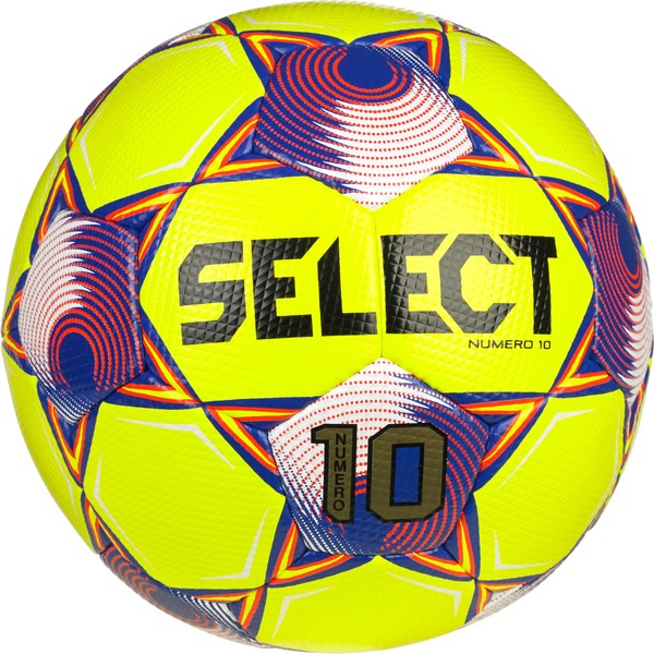 SELECT Numero 10 Soccer Ball, Yellow/Blue/Red V25, Size 4
