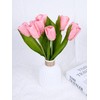 MAFELOE 10 Pieces Artificial Tulip Bouquet, Simulation Flowers for Home