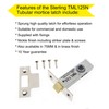 Sterling TML125 Internal 2 1/2" 65mm Nickel Tubular Mortice Latch