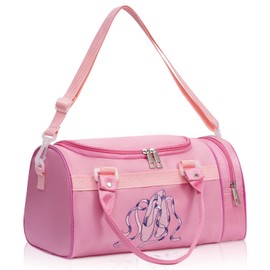 Ballet Bag Girls Handbag Pink Ballet Dance Shoe Bag Ballerina Bag Girls Bag Embroidery shoulder bag-DoGeek (Pink A)