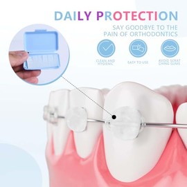 KISEER 12 unidades de cera dental ortodóntica para portadores de tirantes (10 aromas)