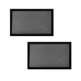 Vmcoatdu - 2 piezas reflectantes de bandera en blanco con parches de