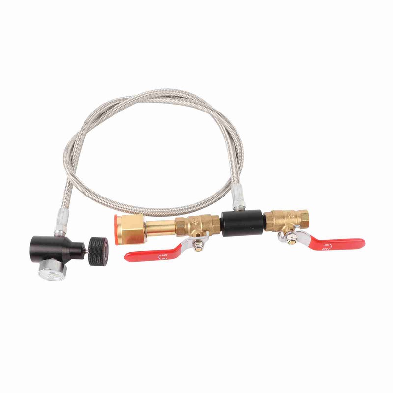 CGA‑320 CO2 Cylinder Refill Adapter with Hose For Filling Soda