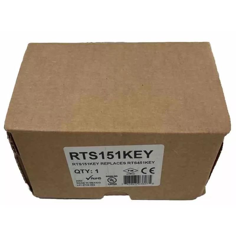 System Sensor RTS151KEY Fire Alarm Remote Test Station, Key Switch