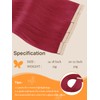 DOORES Real Hair Tape Extensions, Remy Hair Tape, Burgundy Red,
