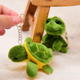 Green Stuffed Mini Sea Turtle Animal Plush Accessories Turtle Cute Stuffed Animal Party Decorations for Adults for Birthday Gift Bag Accessories Ocean Supplies Plush Automobile Pendant