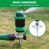 RESTMO Gear Drive Sprinkler with Metal T-Spike Base,Green