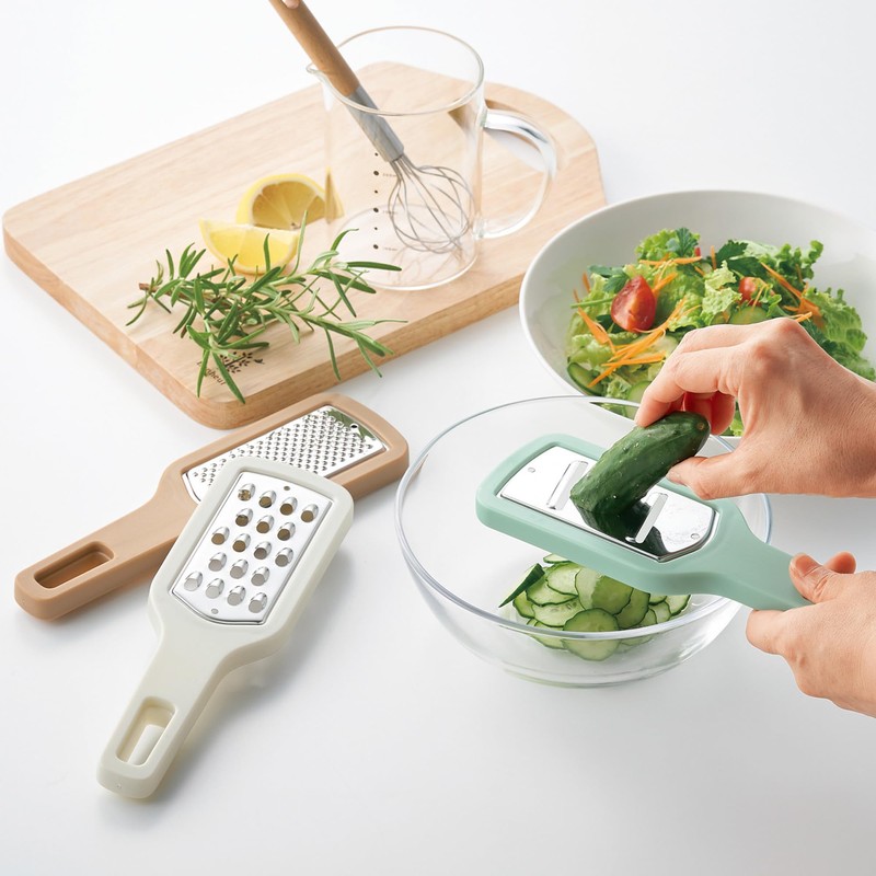 Remark Julienne Slicer, Grater, Mini, Compact, Convenient Storage, Living Alone,
