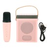 Karaoke Machine Set with RGB Light Rechargeable Bluetooth Speaker with
