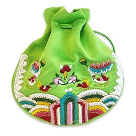 Traditional Korean Pouch Embroidered Hanbok Coin Purse Bokjumeoni Korea Good Luck Charm Fortune Lunar New Year Chuseok