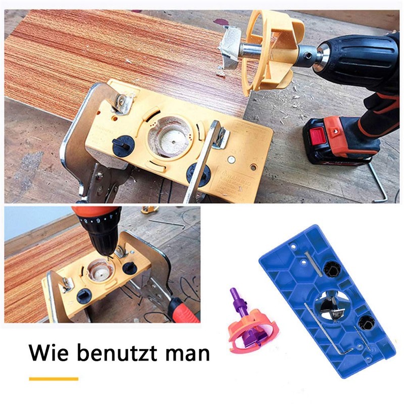 Jig for Concealed Hinges, Door Drill Hole Jig, Drilling Jig,