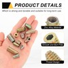 sourcing map 28 Pcs Threaded Inserts for Wood, Zinc Alloy