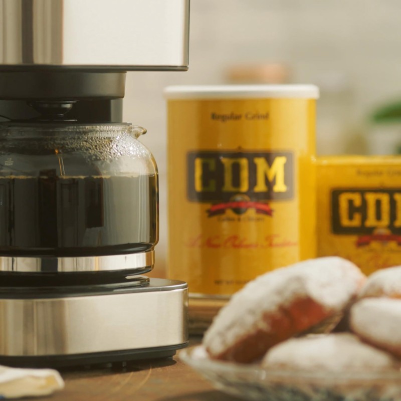 CDM Ground Coffee & Chicory Regular Grind, 13oz Can (Pack