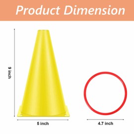 3 in 1 Toss Game Set Hoops and Cones with Bean Bags Training Game for Indoor Outdoor Activity Birthday Party Supplies for Kids Children & Adults - 17Pcs (Multicolor)