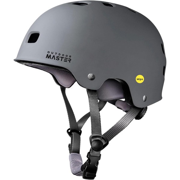 OutdoorMaster MIPS Skateboard Cycling Helmet for Adults - Lightweight, Ventilated