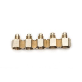 LTWFITTING Brass Flare 5/16" OD x 1/2" Female NPT Female Connector Tube Fitting(Pack of 5)
