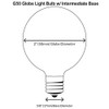 Sival - Replacement Globe Light Bulb, G50, 7W/130V, E17 (C9)