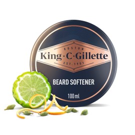 King C. Gillette Men's Beard Softener, Lightweight & Deep Beard Conditioning, Infused with Signature Scent with Notes of Sandalwood, Cedar, Bergamot, Cardamon Seeds & Mandarin, 100ml