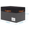 PFFVRP Large Storage Bins with Lids, Foldable Fabric Storage Baskets