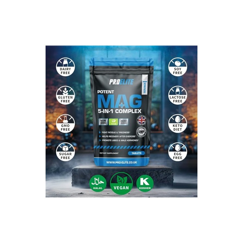 Magnesium Glycinate 5-in-1 Complex 1286mg - 400mg Elemental Per Serving