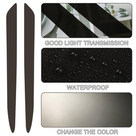 TOMALL 1 Pair Daytime Running Light Fog Light Vinyl Films Smoke Tint Compatible with Hyundai 9th Gen Sonata 2014-2019 Light Transmission Tint Wrap Exterior Sticker Decorations Trim (Dark Black)