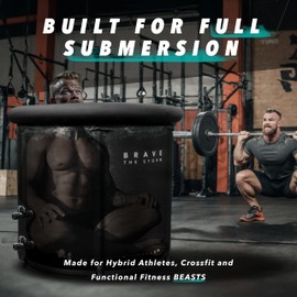 Cold Plunge Tub for Ice Baths at Home - 110 Gal Outdoor & Indoor Cold Water Plunge Tub with Lid - Water Chiller Compatible - XL Recovery Cold Plunge for Athletes - Portable Ice Bath & Accessories