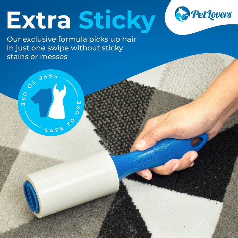 PetLovers Extra Sticky Lint Roller Mega Value Set for Pet
