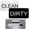Dishwasher Magnet Clean Dirty Sign Indicator, Clean/Dirty Reversible Sign White/Black,