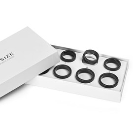 Smart Ring Health Tracker for Men/Women with LED Dispay Screen,Fitness Ring Sleep Tracker,Fast Charging,for Pedometer Exercise,Monitor Sleep,Heart Rate, Stress,Waterproof (Sizing Kit)