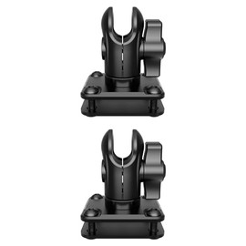 Tackform (2 Pack AMPS Short Reach Adapter - 20mm Aluminum Ball Socket | 4-Hole Drill Base Mount to Dash, AMPS, Grid Brackets | with Hardware | NOT for 1" B Size Systems