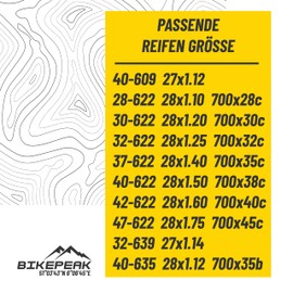 BikePeak Elbrock Urban Bicycle Inner Tube 28 Inch AV-40 mm 28/47-622/635-Pack of 2