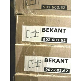 IKEA New Ikea Bekant Desktop Shelf Desk, Black  23 5/8" X 12 5/8 " 902.603.62