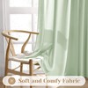 HOMEIDEAS Non See Through Privacy Sheer Curtains, Elegant Lightweight Semi