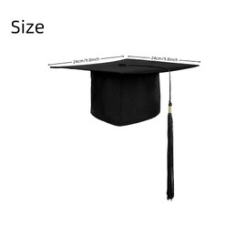 Quhizouy Adjustable Graduation Cap Adult Graduation Hat with Tassel for Graduation Dress Accessory Photo Props