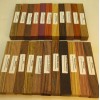 22 Different Exotic Wood Pen Blanks ¾”x5” Cocobolo, Zebrawood, Bocote