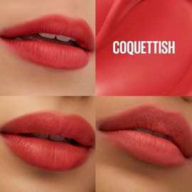 Maybelline Tinta para labios Super Stay Teddy Tint Tono Coquettish, 4.2ml - Tinta multiusos de larga duración, efecto mate difuminado hasta por 12H, textura suave a los labios, sin transferencias