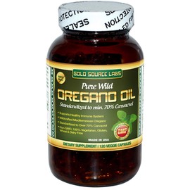 Wild Oregano Oil Capsules - 120 Liquid Veggie Softgels - Pure Standardized Wild Oregano Leaf Extract offers 70% Carvacrol (32 mg) for Immune System Health - Non GMO, Vegan, Gluten Free