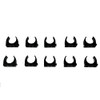 Evoges 20mm Black PVC U Clip Conduit Push in Saddle,