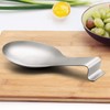 LIANYU Stainless Steel Spoon Rest, Spatula Ladle Holder, Heavy Duty,
