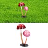 Iron Mushroom Ornament Waterproof Courtyard Balcony Decoration for Gardening Outdoor