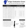 Erligo Unisex Matte Graduation Gown and Cap Set with Tassel